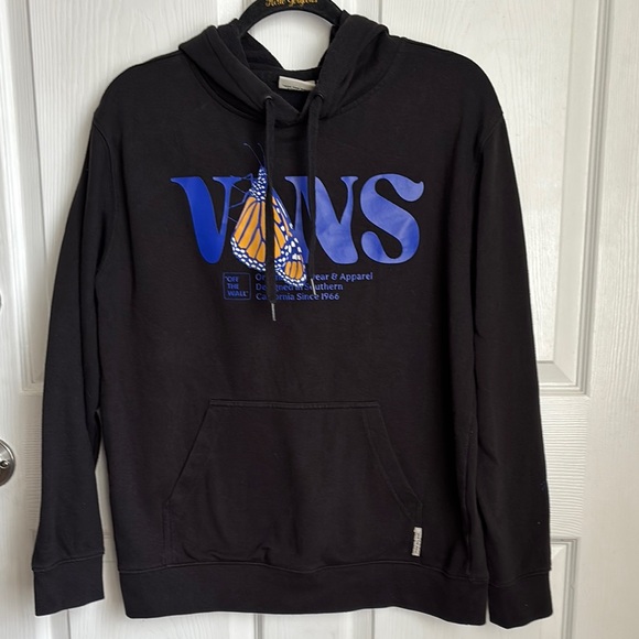 VANS Butterfly hoodie black blue and yellow size Small - Picture 2 of 8
